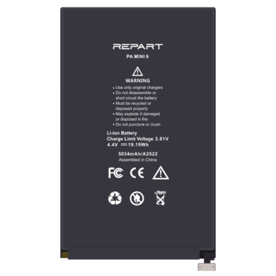 iPad Mini 6 (2021) Akkumlátor, Repart 5034mAh