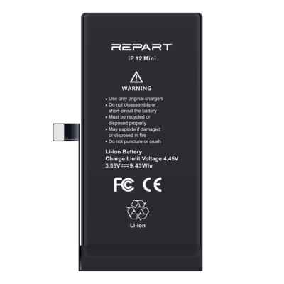 iPhone 12 Mini Akkumlátor, Repart 2450mAh (Emelt kapacitású)