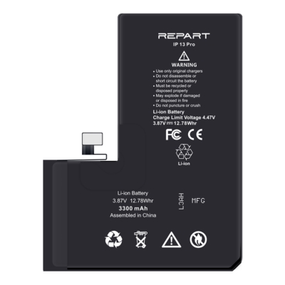 iPhone 13 Pro Akkumlátor, Repart 3300mAh (Emelt kapacitású)