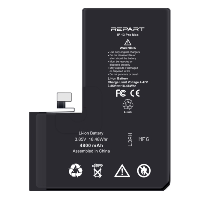 iPhone 13 Pro Max Akkumlátor, Repart 4800mAh (Emelt kapacitású)