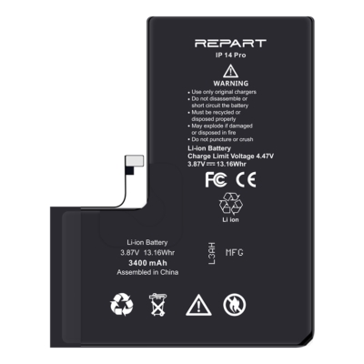 iPhone 14 Pro Akkumlátor, Repart 3400mAh (Emelt kapacitású)