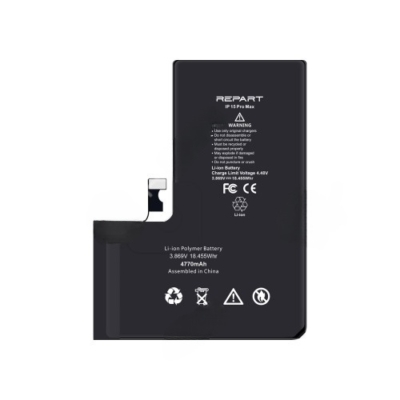 iPhone 15 Pro Max Akkumlátor, Repart 4770mAh (Emelt kapacitású)