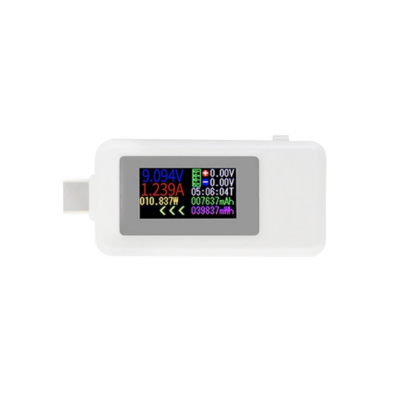 Többfunkciós USB Teszter, Fehér (Type-C - Type-C)