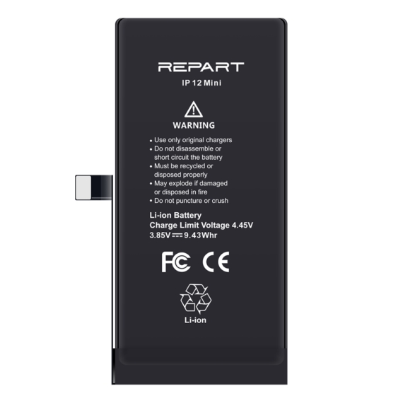 iPhone 12 Mini Akkumlátor, Repart 2450mAh (Emelt kapacitású)