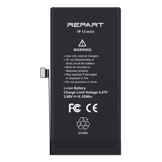 iPhone 13 Mini Akkumlátor, Repart 2450mAh (Emelt kapacitású)