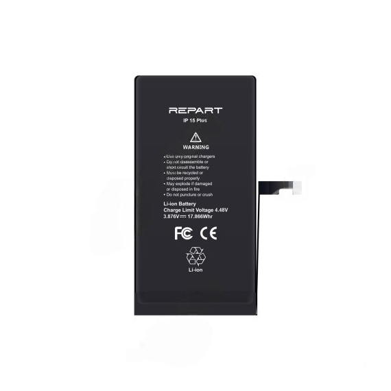iPhone 15 Plus Akkumlátor, Repart 4620mAh (Emelt kapacitású)