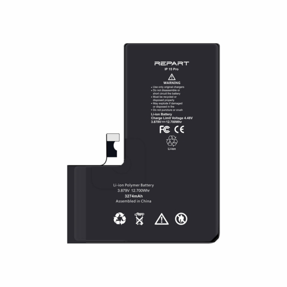 iPhone 15 Pro Akkumlátor, Repart 3274mAh