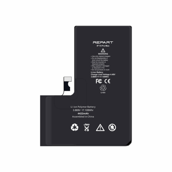 iPhone 15 Pro Max Akkumlátor, Repart 4422mAh