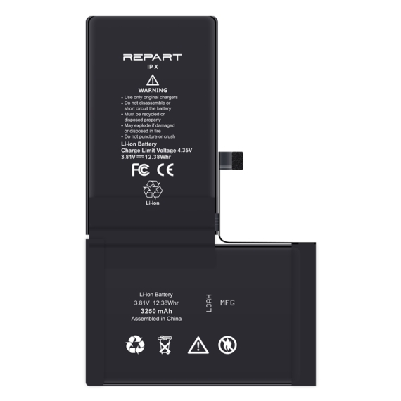 iPhone X Akkumlátor, Repart 3250mAh (Emelt kapacitású)